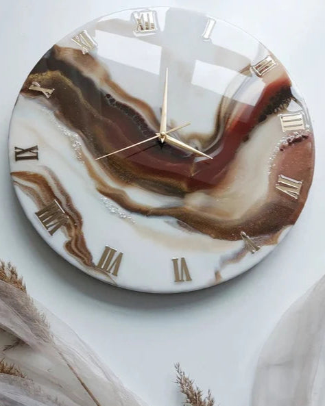 Premium Chocolate Resin Clock