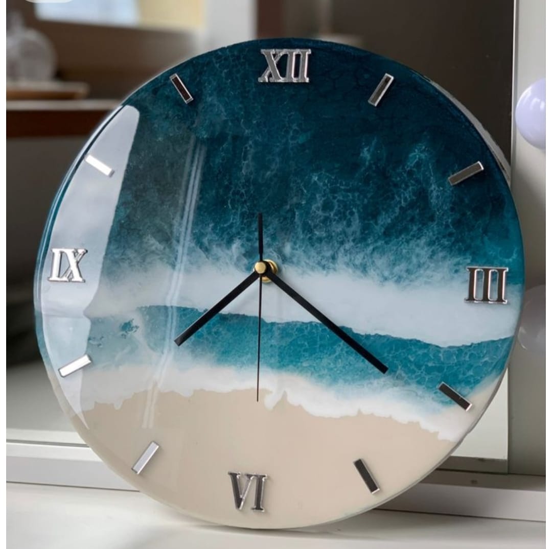 Beach Resin Clock