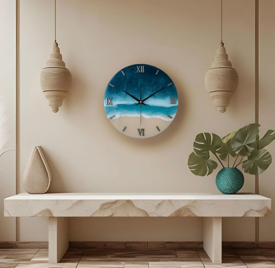 Beach Resin Clock